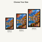Hallstatt Austria Autumn Lake size comparison
