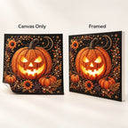 Harvest Moon Jack-o-Lantern Pearl Diamond Painting Kit style image