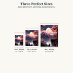 Size guide for Harvest Moon Over Quiet Waters Diamond Painting Kit