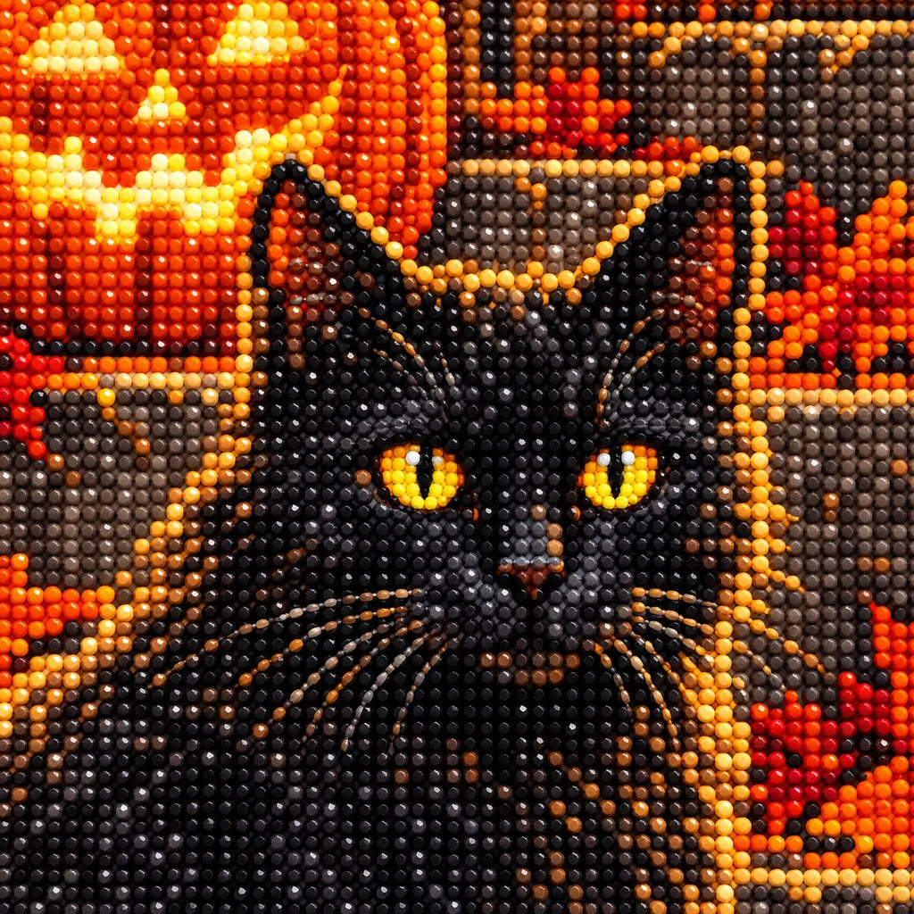 Diamond detail for Harvest Night Guardians Diamond Painting Kit