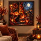 Home decor scene for Harvest Night Guardians Diamond Painting Kit