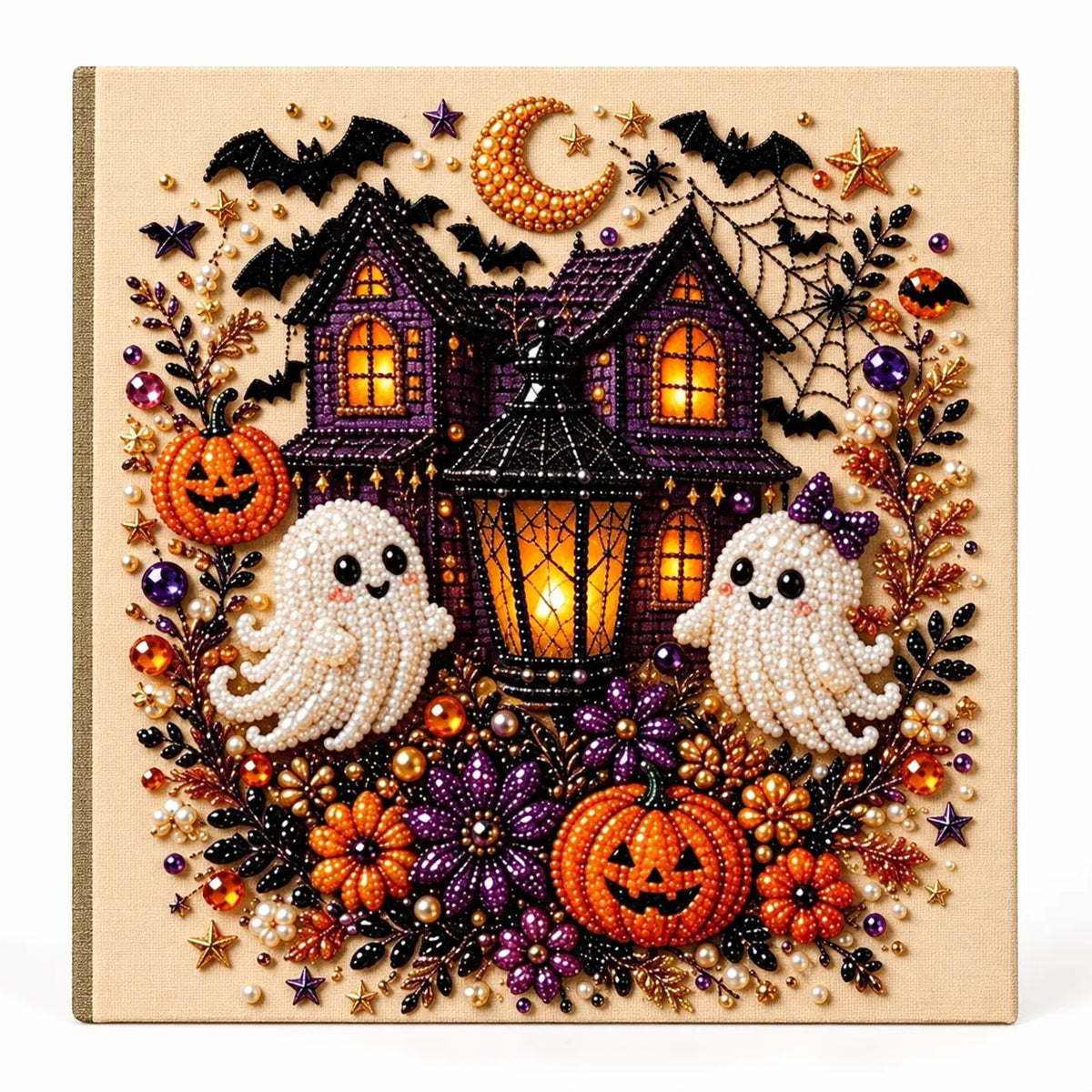 Haunted House and Ghosts Pearl Diamond Painting Kit hero image