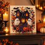 Haunted House and Ghosts Pearl Diamond Painting Kit room image