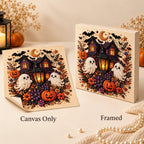 Haunted House and Ghosts Pearl Diamond Painting Kit style image