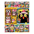 Original artwork for Holiday Cat Parade Diamond Painting Kit