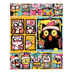 Original artwork for Holiday Cat Parade Diamond Painting Kit