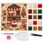 Hot Cocoa & Sweets Pearl Diamond Painting Kit kit image