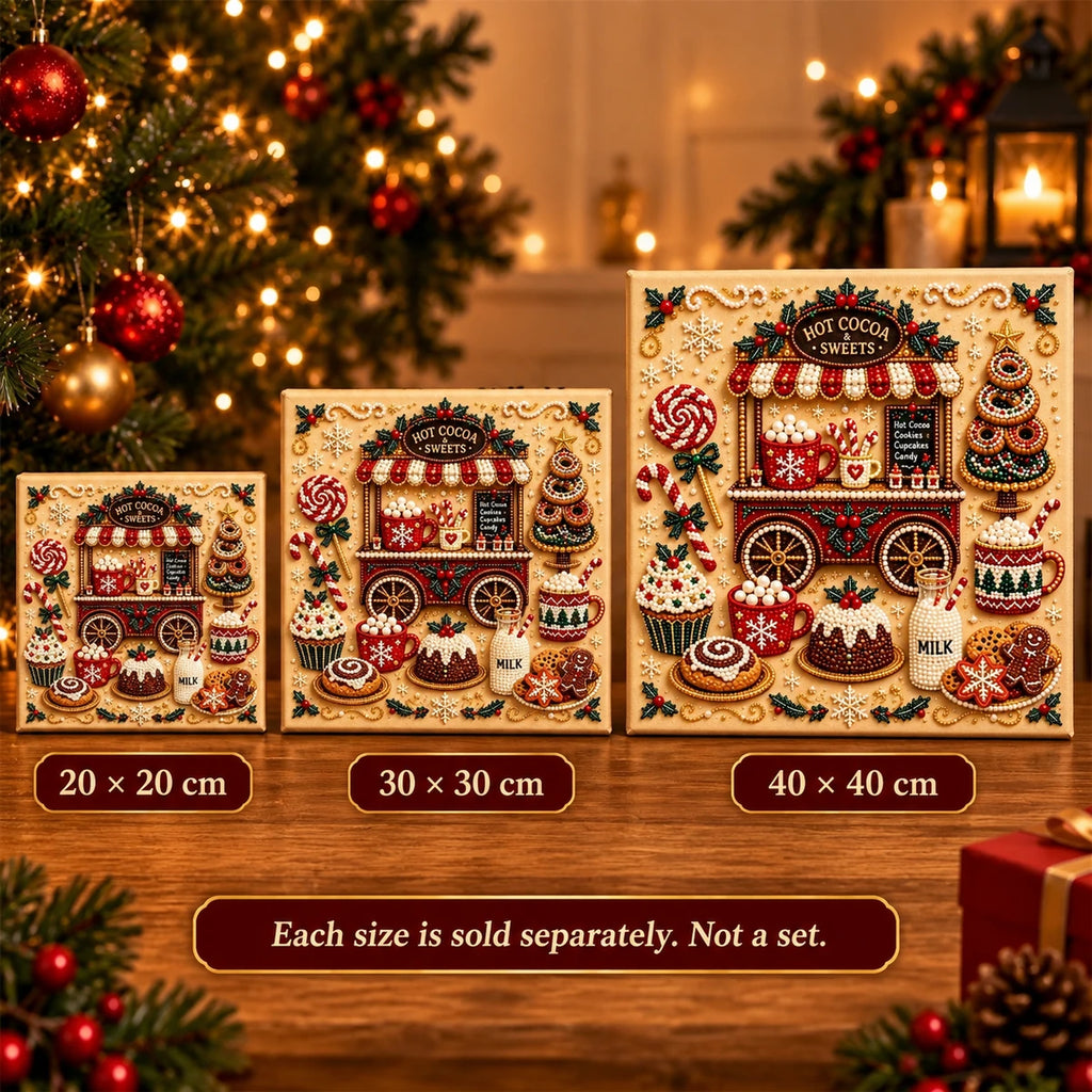 Hot Cocoa & Sweets Pearl Diamond Painting Kit size image