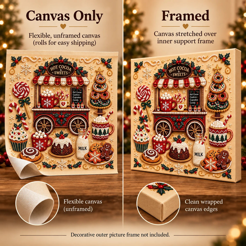 Hot Cocoa & Sweets Pearl Diamond Painting Kit style image