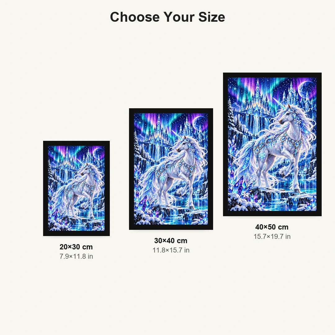 Ice Unicorn Aurora Palace size comparison