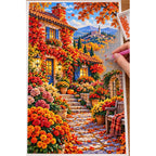 Ivy Cottage Autumn Garden — diamond painting process with applicator pen