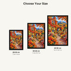 Ivy Cottage Autumn Garden — size comparison for 20 × 30, 30 × 40 and 40 × 50 cm