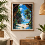 Home decor scene for Lagoon Through The Arch Diamond Painting Kit
