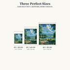 Size guide for Lakeside Afternoon Ride Diamond Painting Kit