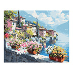 Lakeside Village Flower Terrace completed artwork on a clean white background