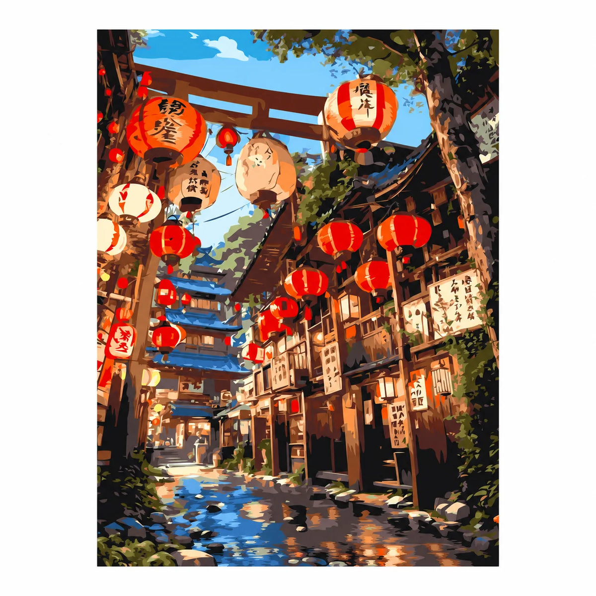 Original artwork for Lanterns Along The Stream