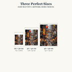 Size guide for Lanterns And Time In The Alley Diamond Painting Kit