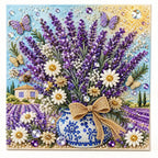 Lavender Daisy Vase Pearl Diamond Painting Kit – hero image
