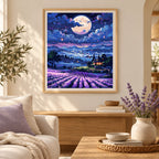 Home decor scene for Lavender Moonrise Flight Diamond Painting Kit