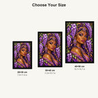 Lavender Wisteria Queen 20 by 30, 30 by 40, and 40 by 50 centimeter size guide