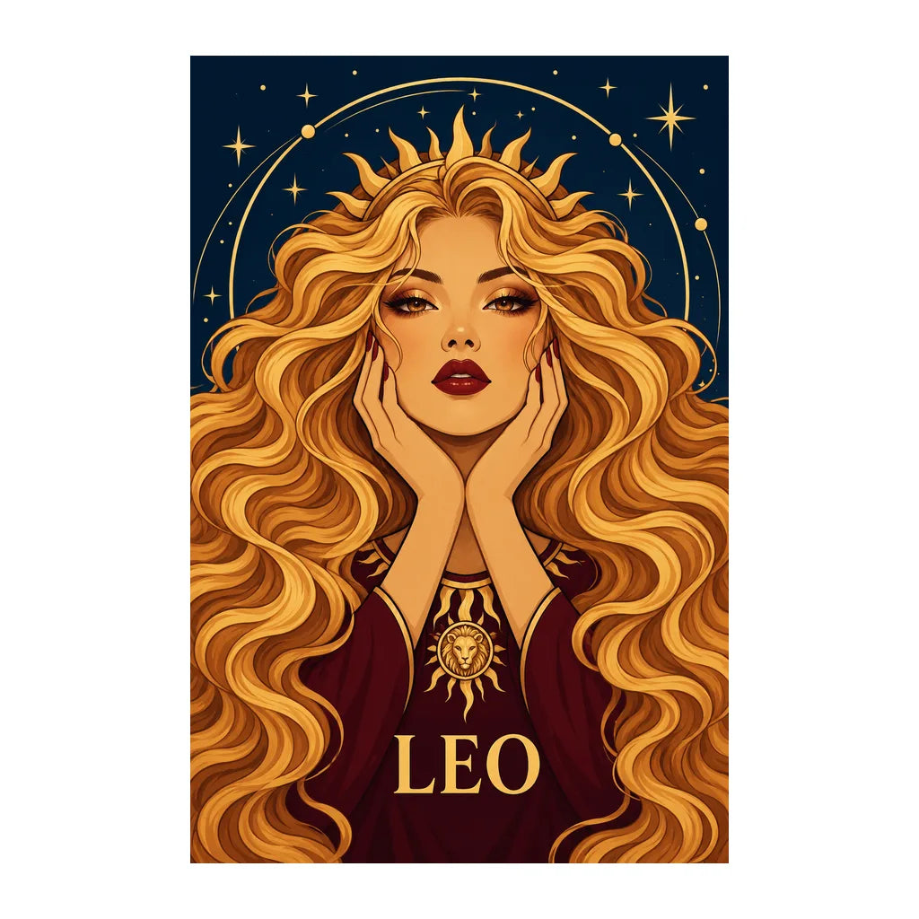 Original white-background artwork of Leo Sunmane Queen