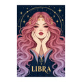Original white-background artwork of Libra Rose Balance