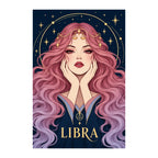 Original white-background artwork of Libra Rose Balance