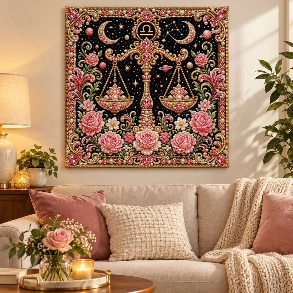 libra pearl artwork shown as a home display example