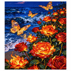 Luminous Butterflies and Fiery Roses: finished