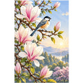 Magnolia Mountain Songbird original artwork on white background