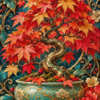 Close-up of sparkling drills on the Maple Bonsai Jewel Canopy design