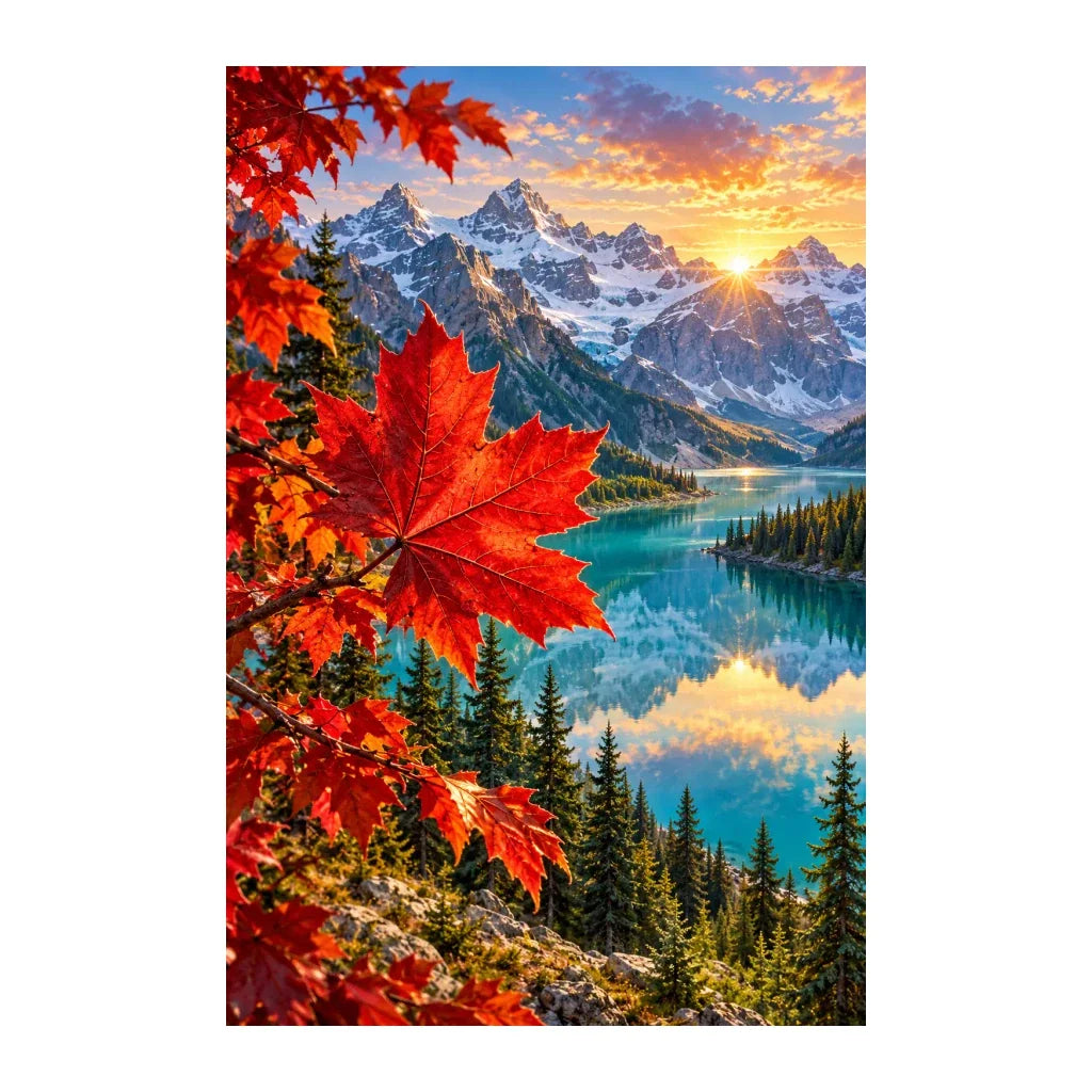 Original Maple Leaf Rockies artwork on a white background.