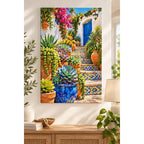 Mediterranean Mosaic Garden Diamond Painting Kit home decor scene