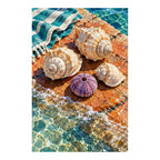 Original Sea Urchins and Shells artwork on a white background.