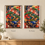 Framed and no-frame options for the Miniature Bonsai Jade Pot diamond painting