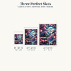 Size guide for Moonlight Over Sakura Pavilion Diamond Painting Kit