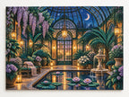 Original moonlit glasshouse diamond artwork