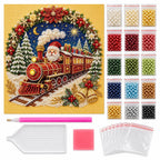 Moonlit Santa Christmas Train — kit image