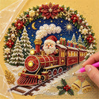 Moonlit Santa Christmas Train — process image