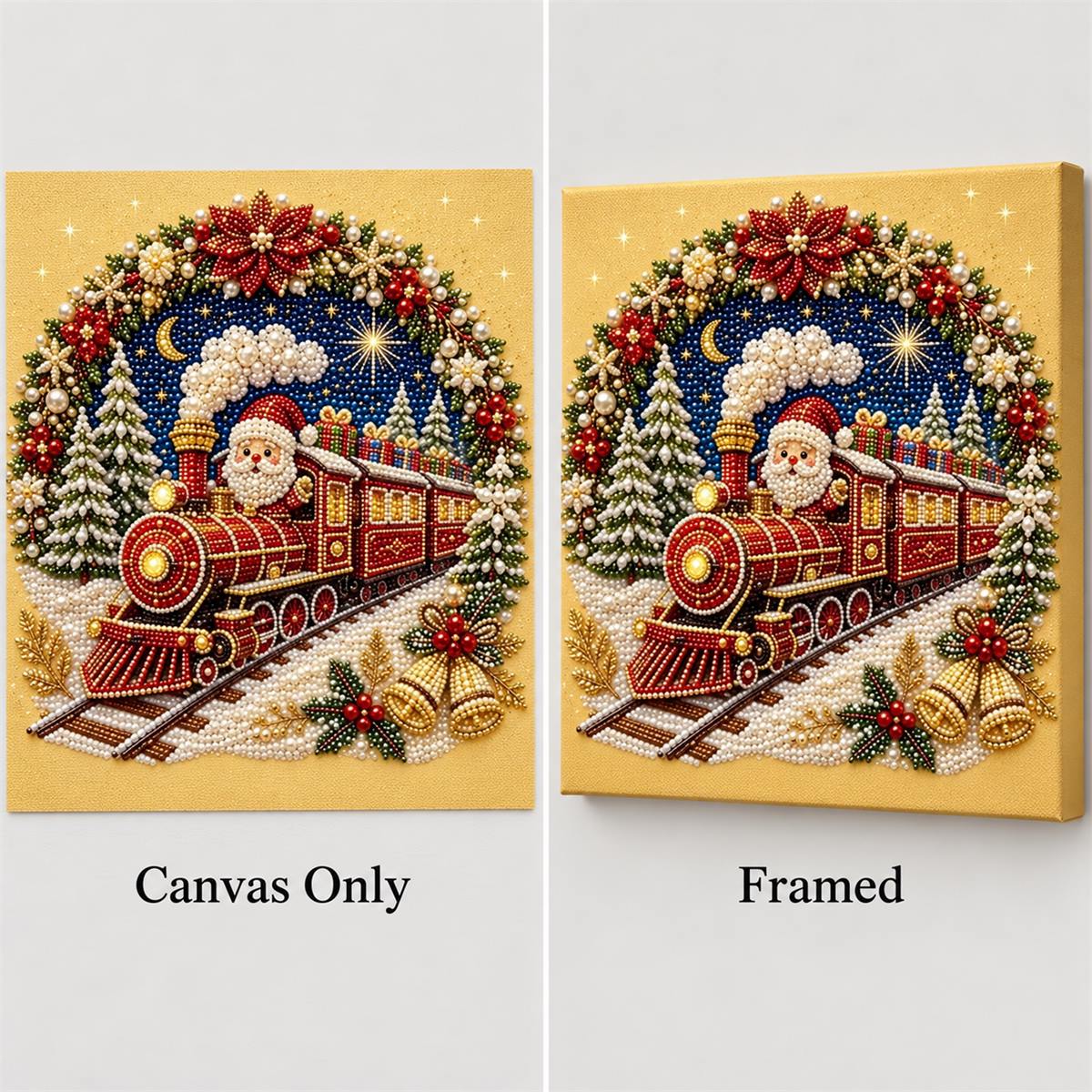 Moonlit Santa Christmas Train — style image