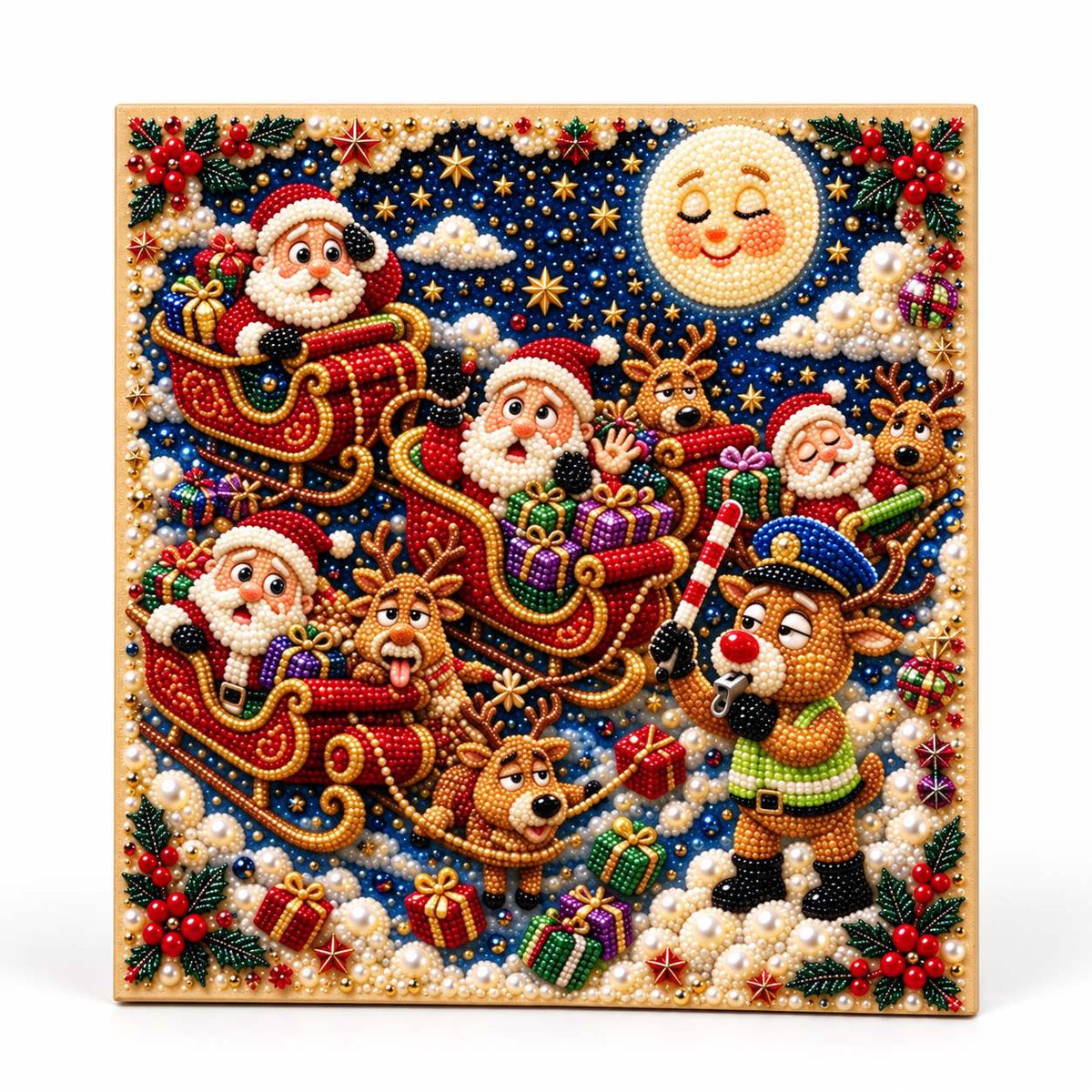 Moonlit Santa Sleigh Parade — hero image