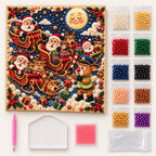 Moonlit Santa Sleigh Parade — kit image