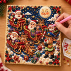 Moonlit Santa Sleigh Parade — process image