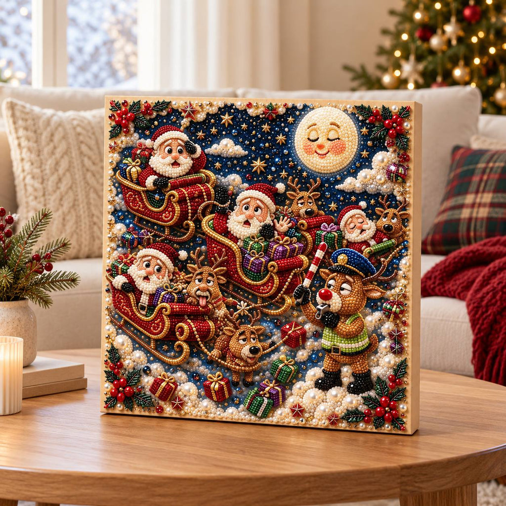 Moonlit Santa Sleigh Parade — room image