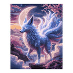 Moonlit Spirit Fox completed artwork on a clean white background