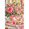 Mothers Day Roses Tea Tray — original artwork on a clean white background