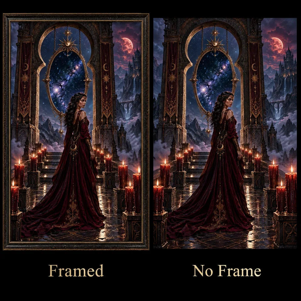 Framed and no-frame comparison for the mountain gate oracle design
