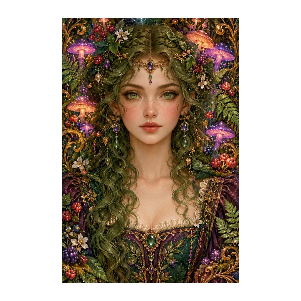 Original white-background artwork of Mushroom Forest Keeper