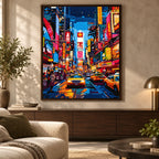 Home decor scene featuring Neon Rush Hour