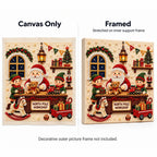 North Pole Workshop Pearl Diamond Painting Kit style image